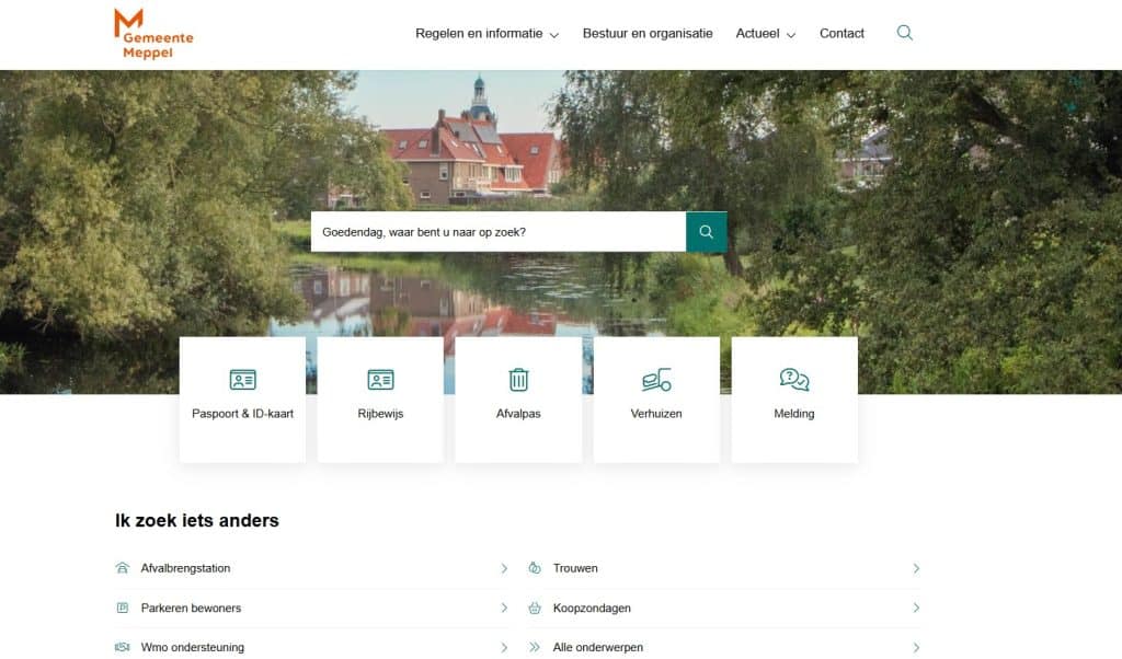 Homepagina van gemeente Meppel