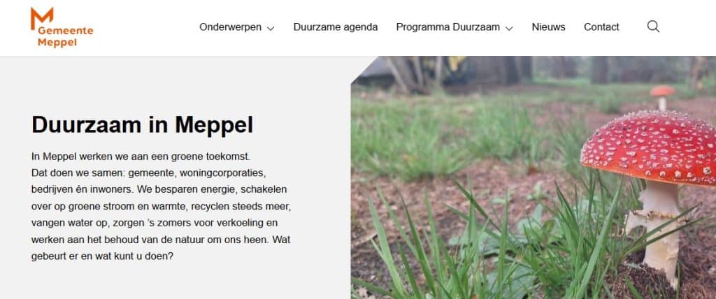 duurzaamheid gemeente meppel