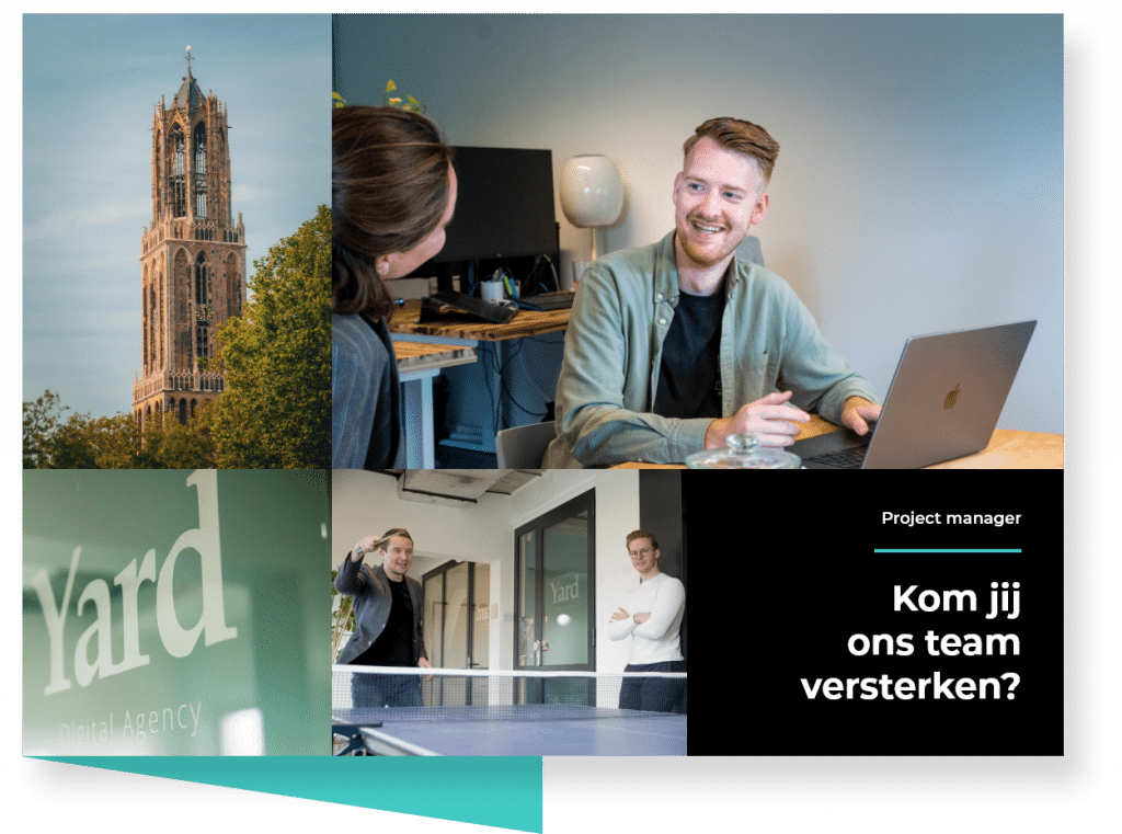 Vacature projectmanager bij Yard Digital Agency in Utrecht.
