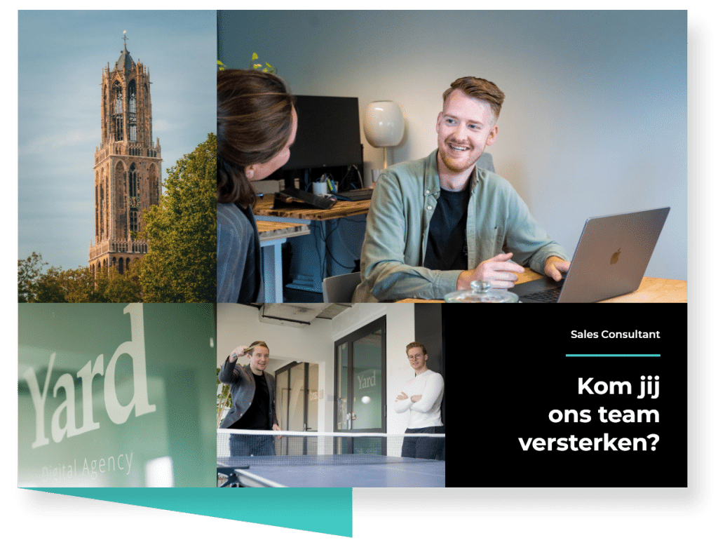 Vacature sales consultant zorg & welzijn voor 28-40 uur bij Yard Digital Agency in Utrecht.