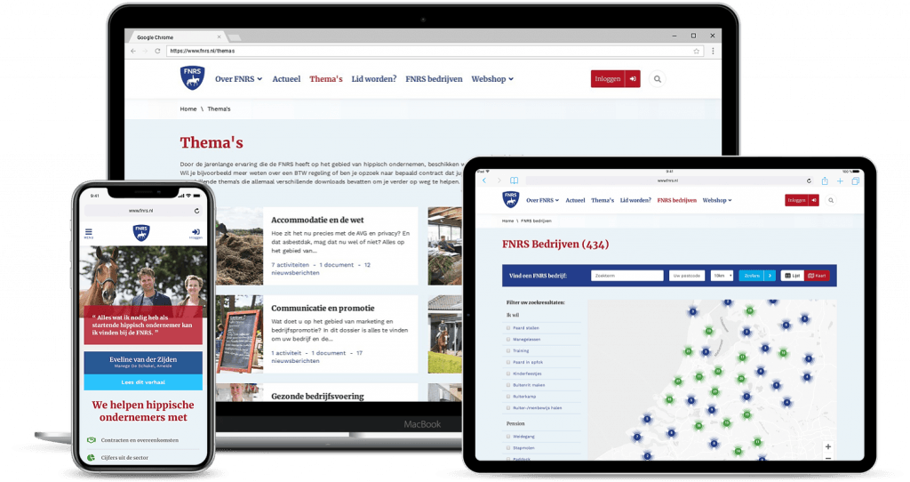 screenshot Online community platform FNRS.nl
