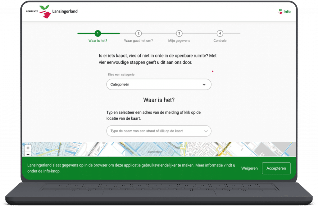 De meldingen-app van gemeente Lansingerland