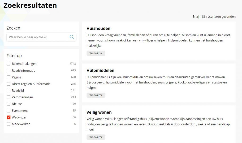 De informatie van www.wadwijzer.info is vindbaar via de zoekfunctie op waddinxveen.nl.