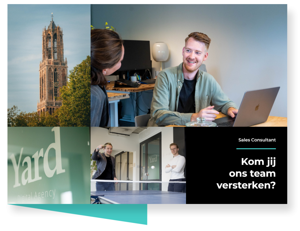Vacature sales consultant zorg & welzijn voor 28-40 uur bij Yard Digital Agency in Utrecht.